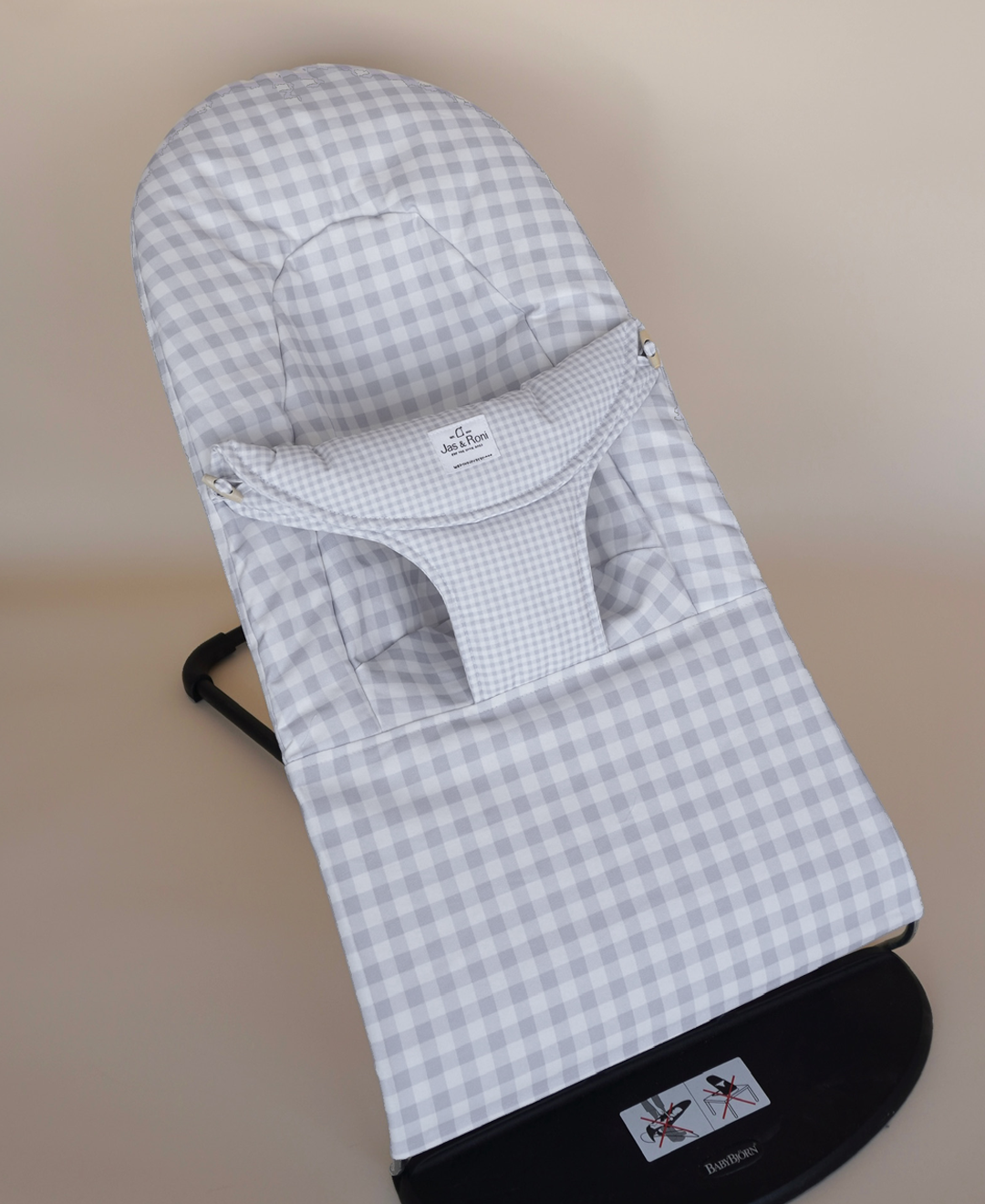 Funda de mecedora Baby Björn big grey squares