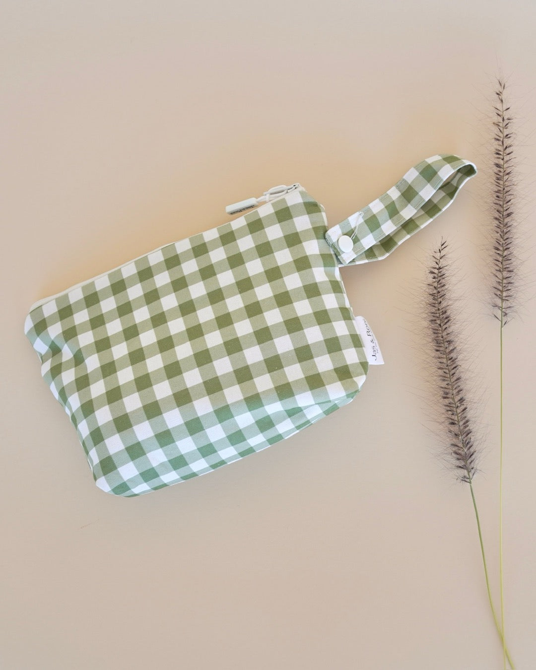 Bolsita colgable green squares