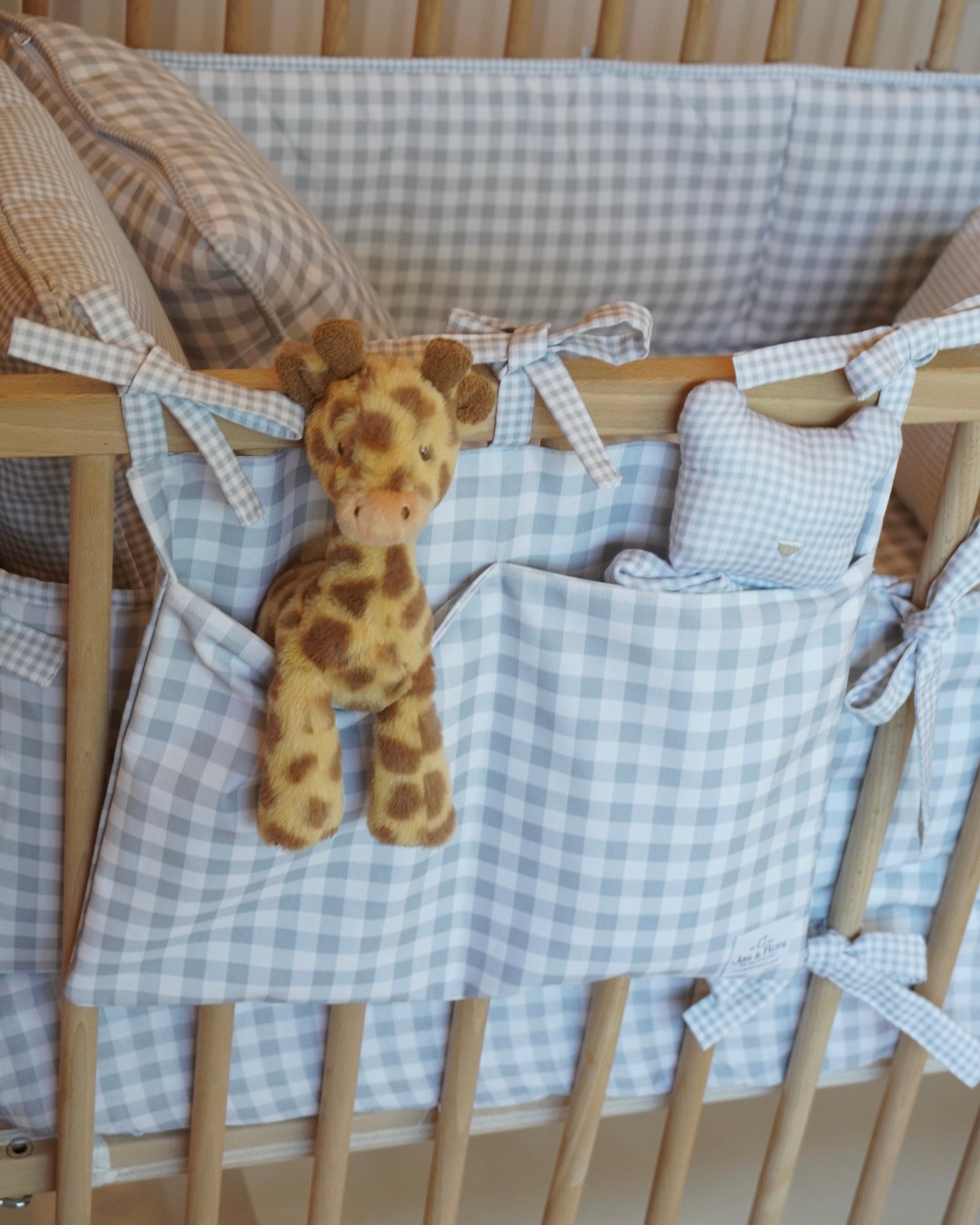 Bolsita para cuna grey squares