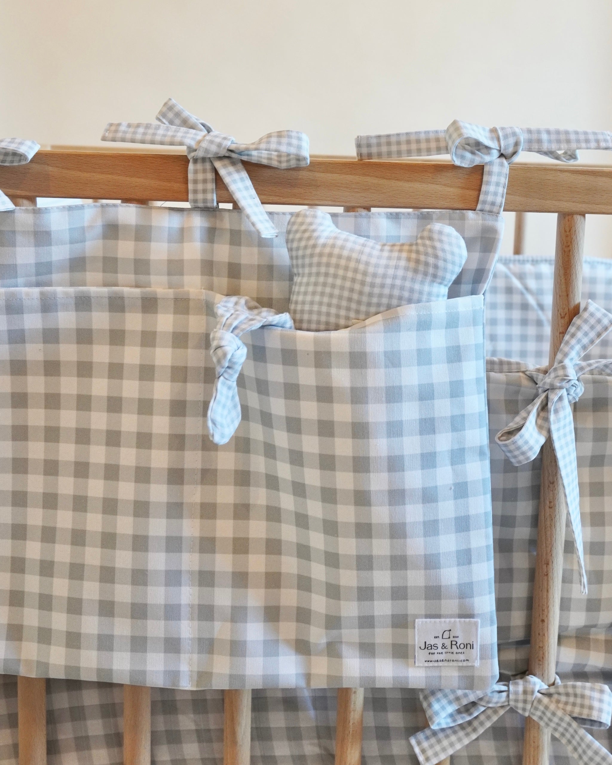 Bolsita para cuna grey squares
