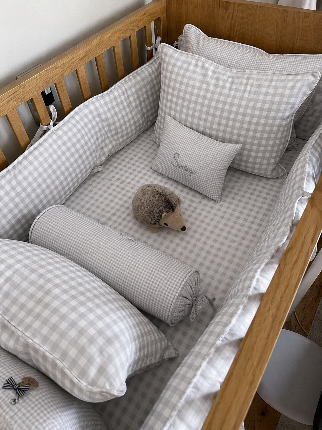 Bumper de cuna grey