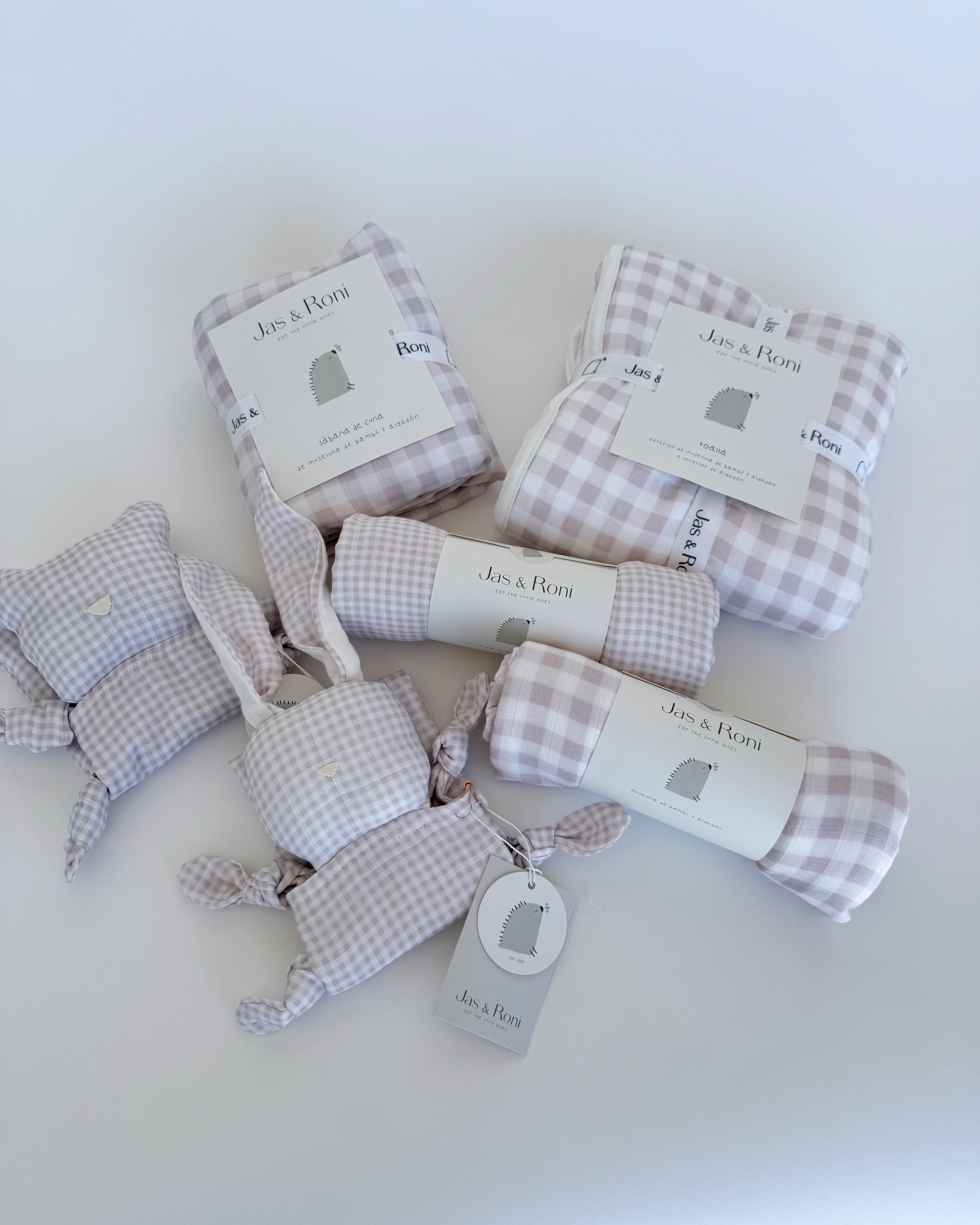 Muselina small pink squares