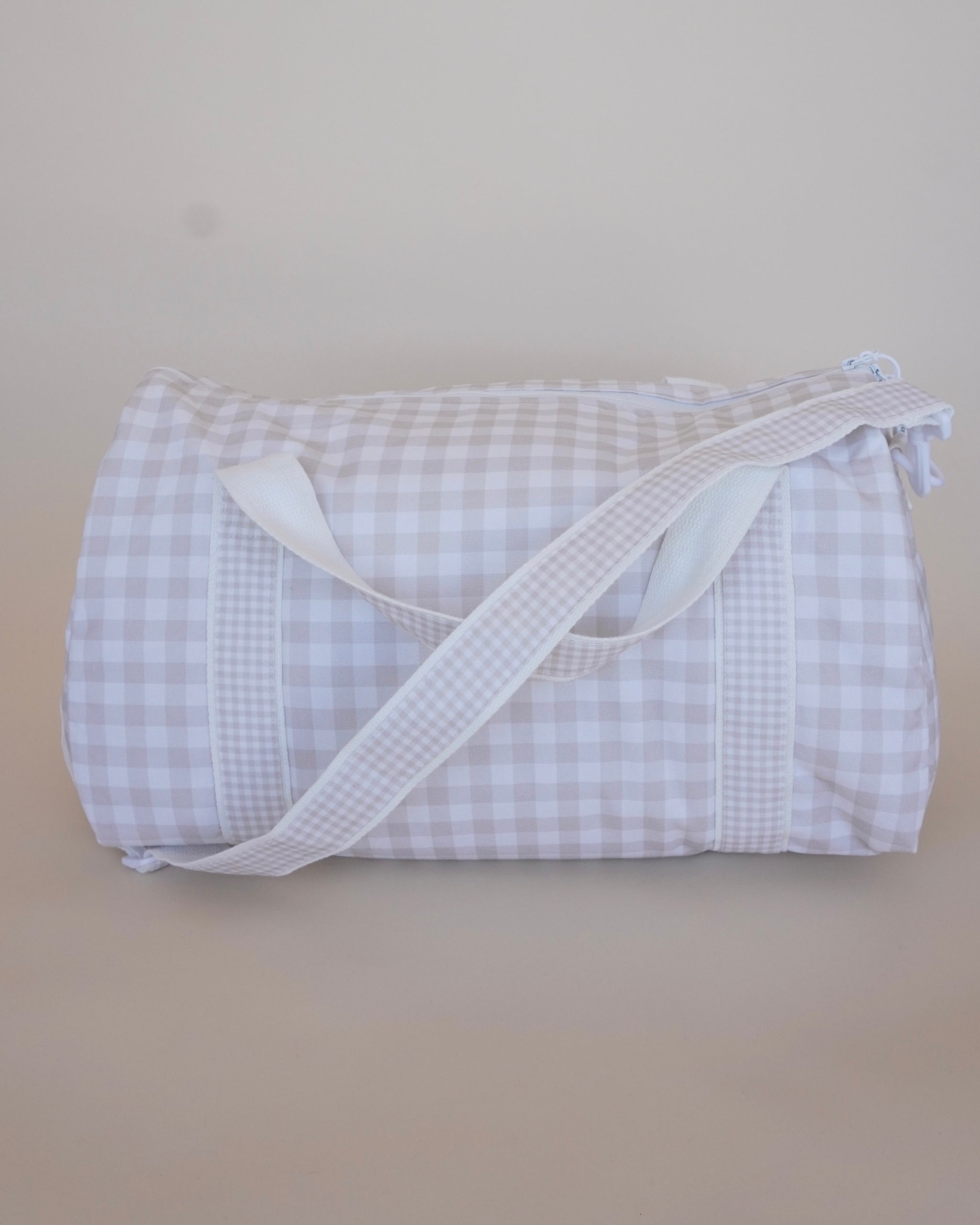 Maleta de fin de semana big beige squares