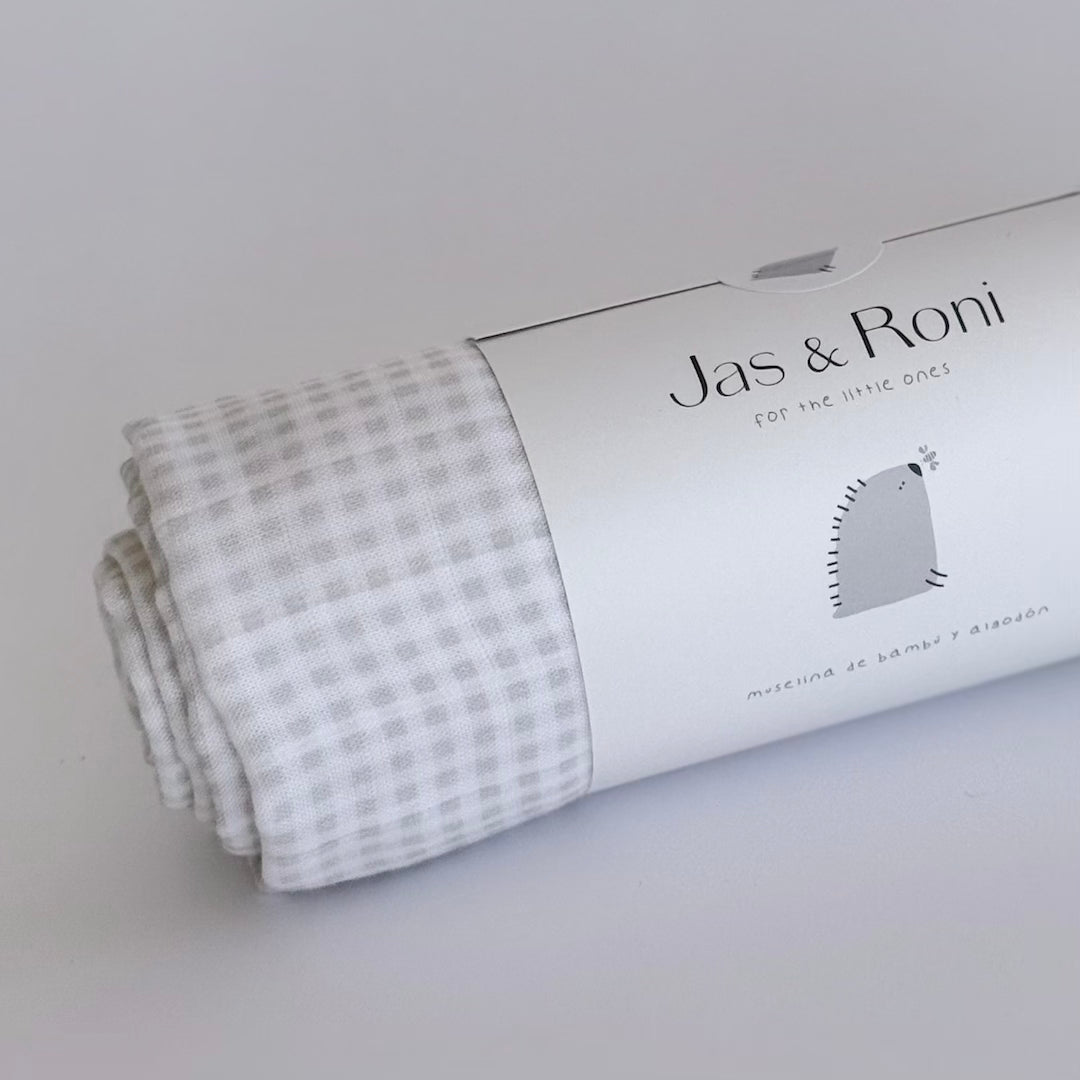 Muselina small beige squares