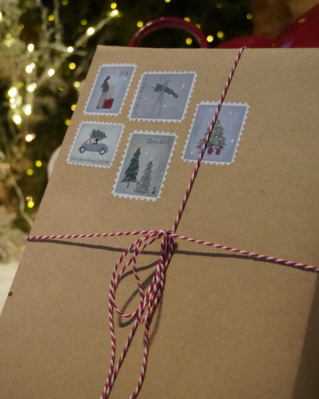 Saquito con pies small Christmas Edition, pañalera, neceser y bolsita colgable.