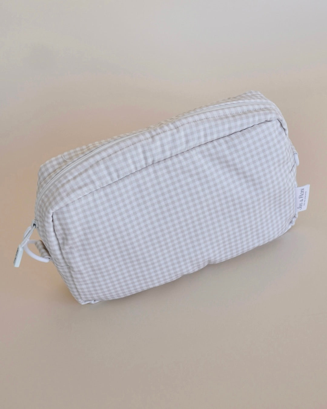 Neceser beige squares