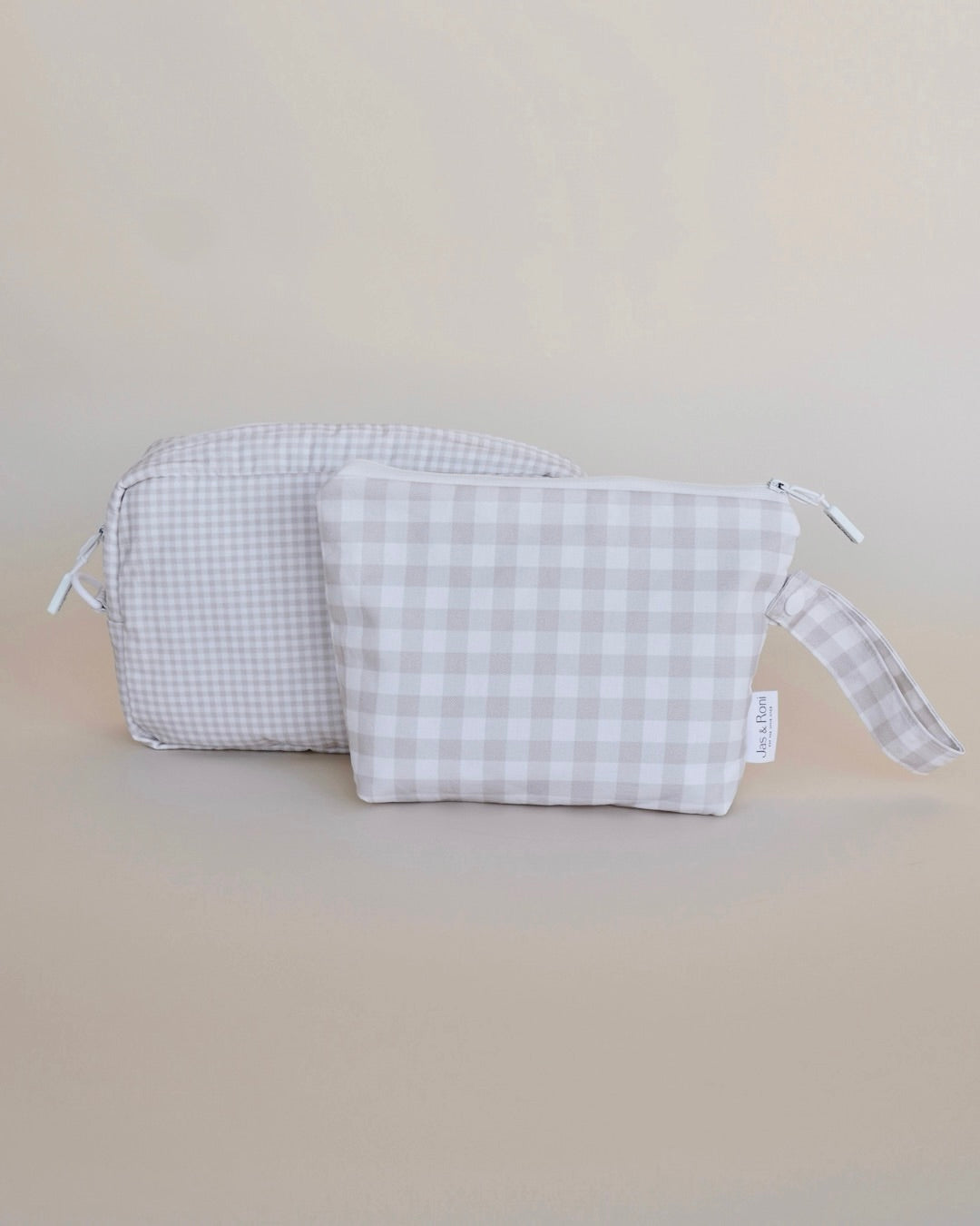 Neceser beige squares