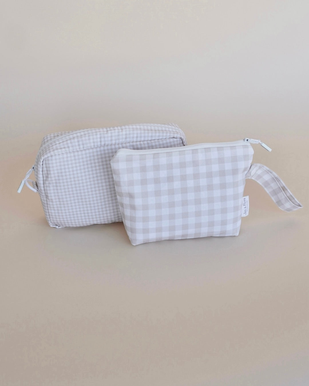 Neceser beige squares