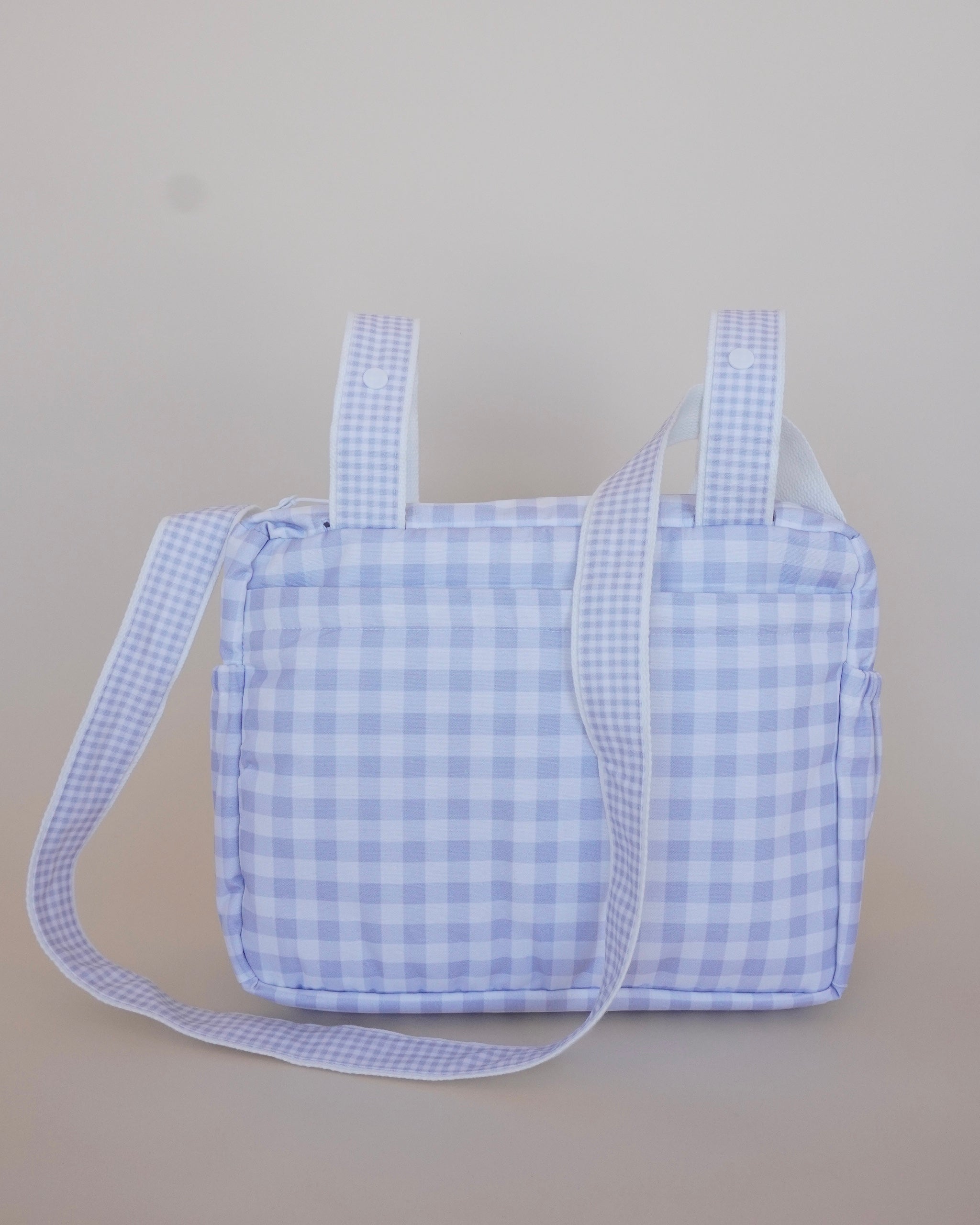 Pañalera para carriola big blue squares