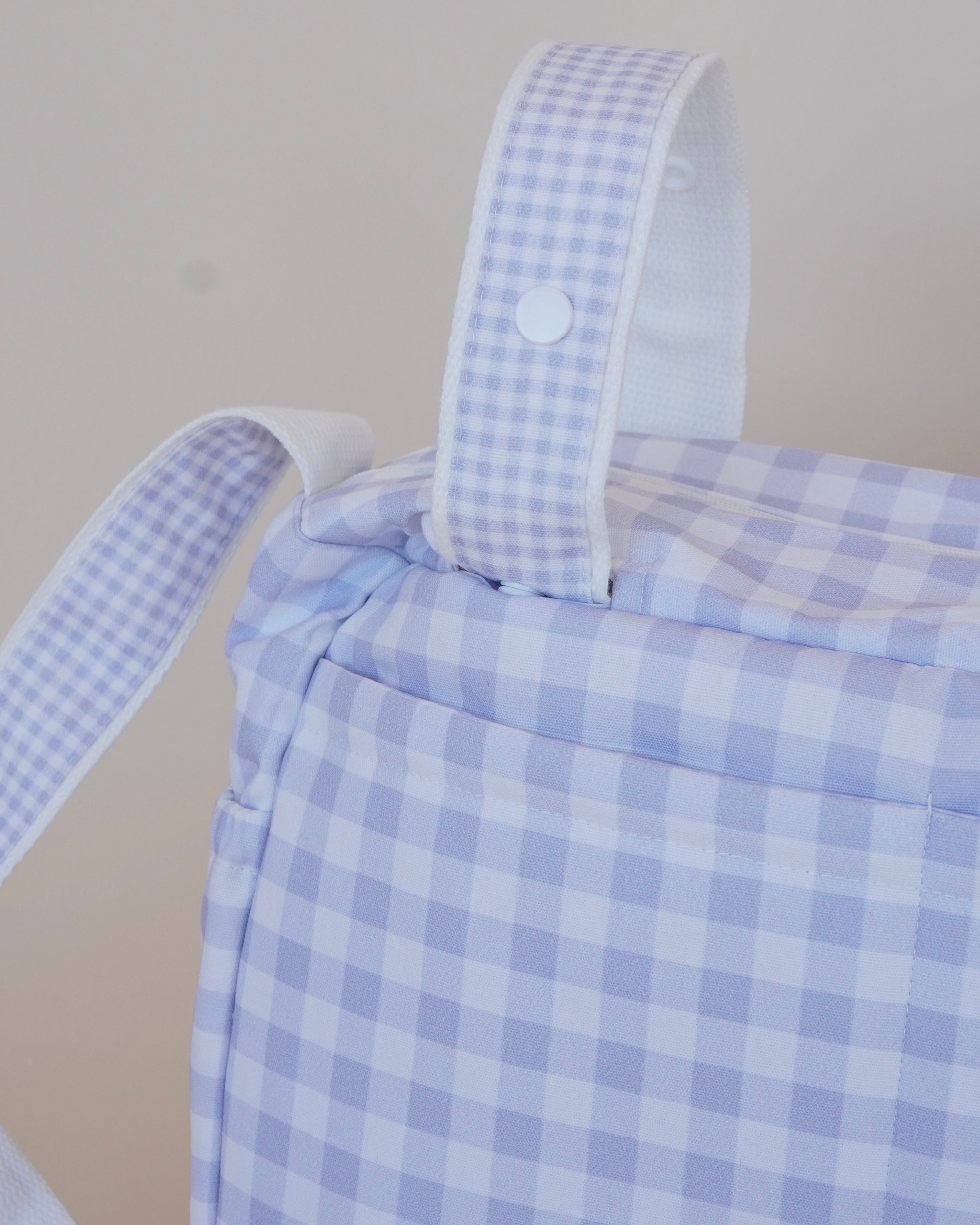 Pañalera para carriola big blue squares