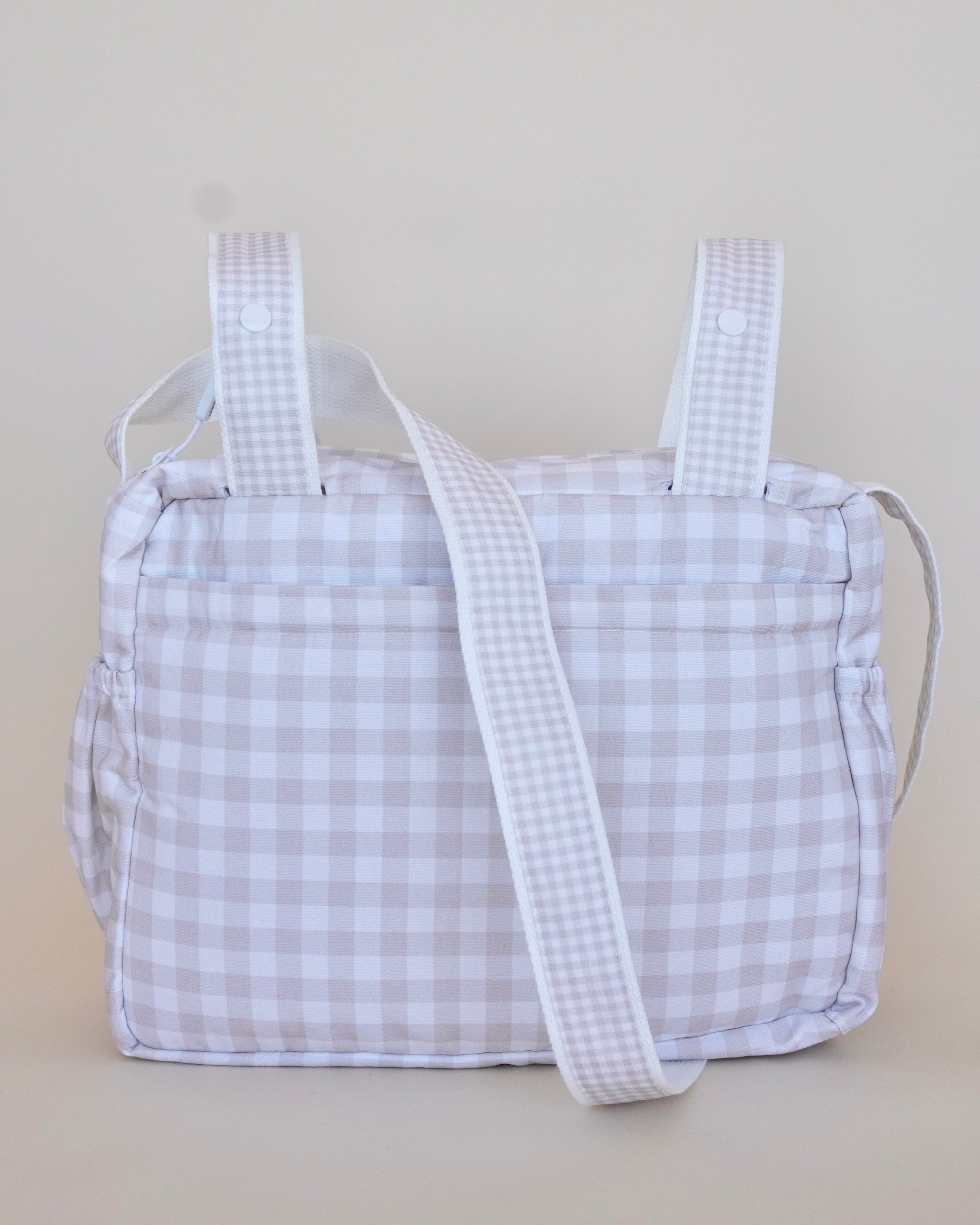 Pañalera para carriola big beige squares