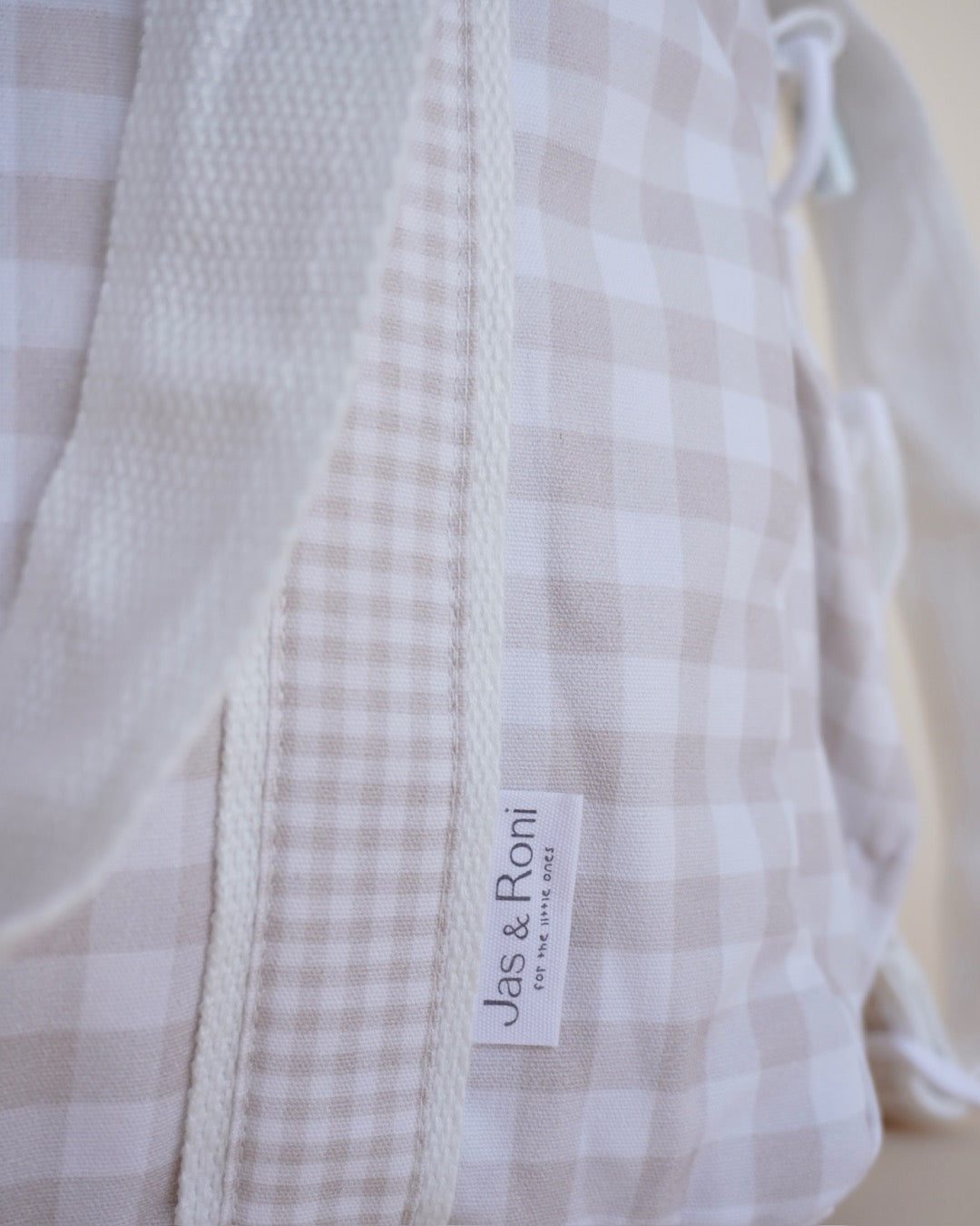 Pañalera beige squares