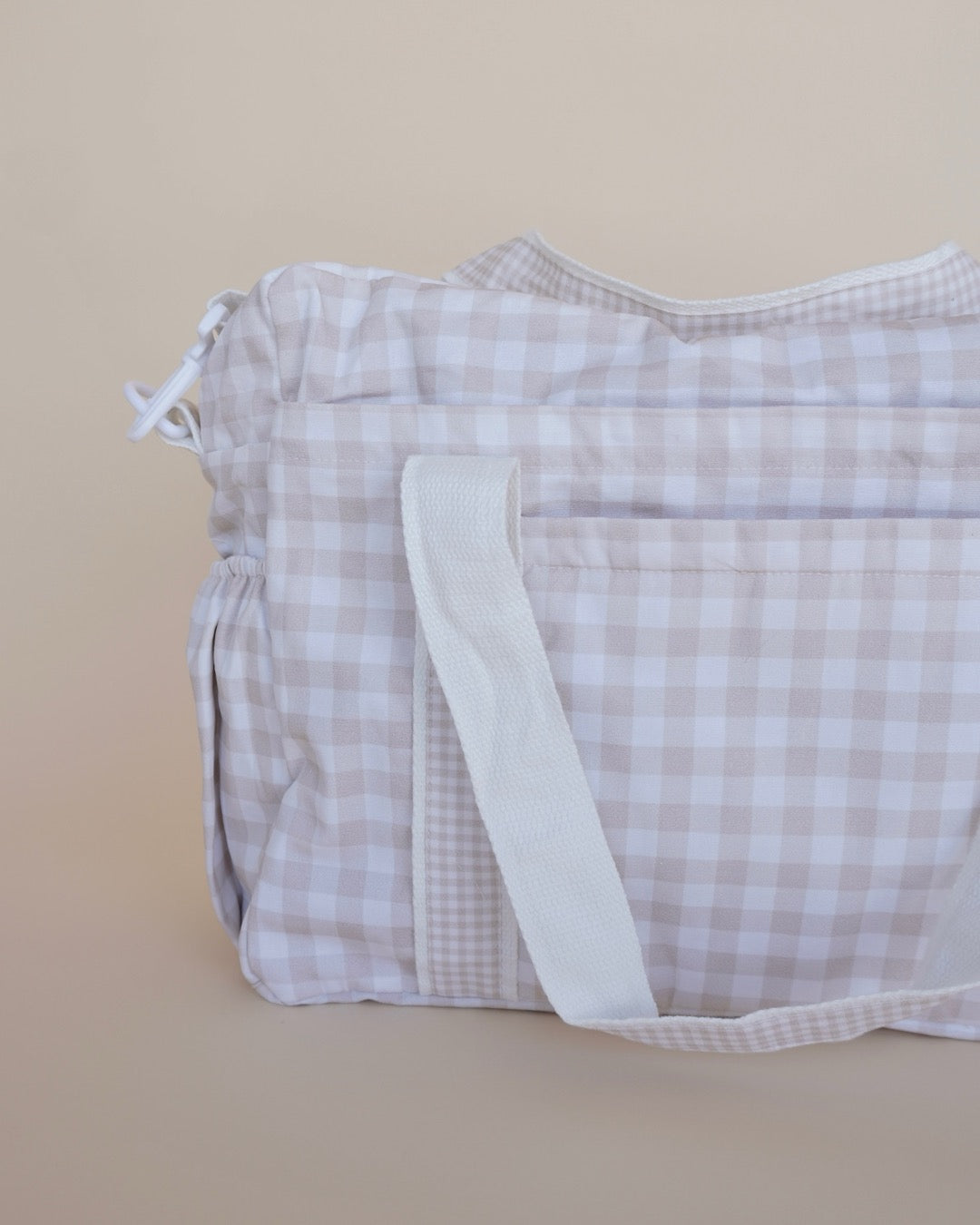 Pañalera beige squares