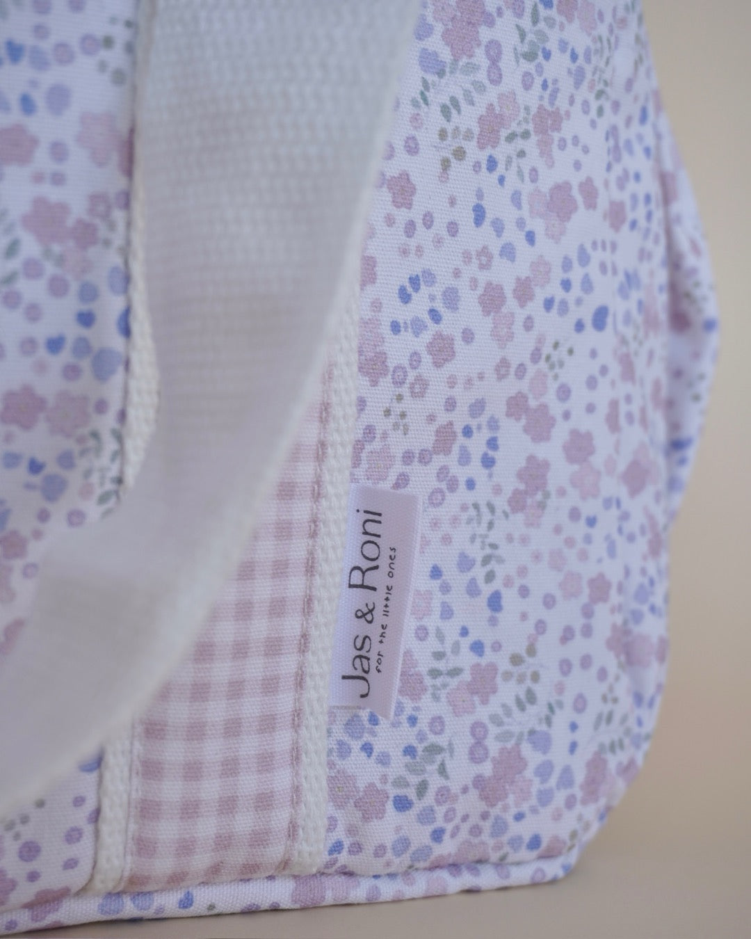 Pañalera little flowers & pink squares