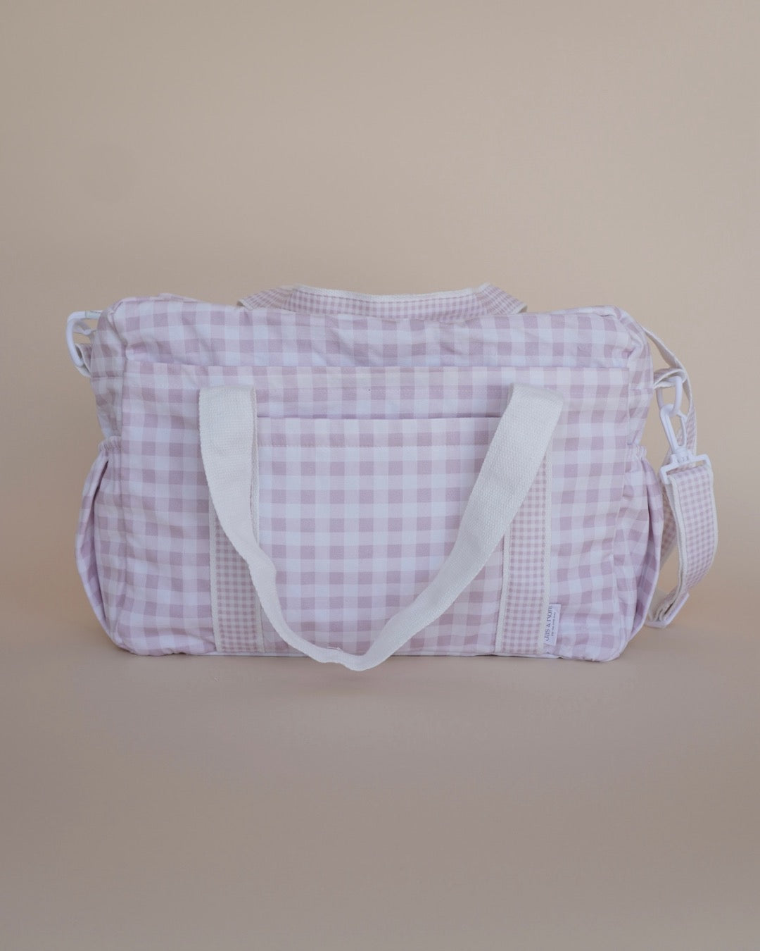 Pañalera pink squares