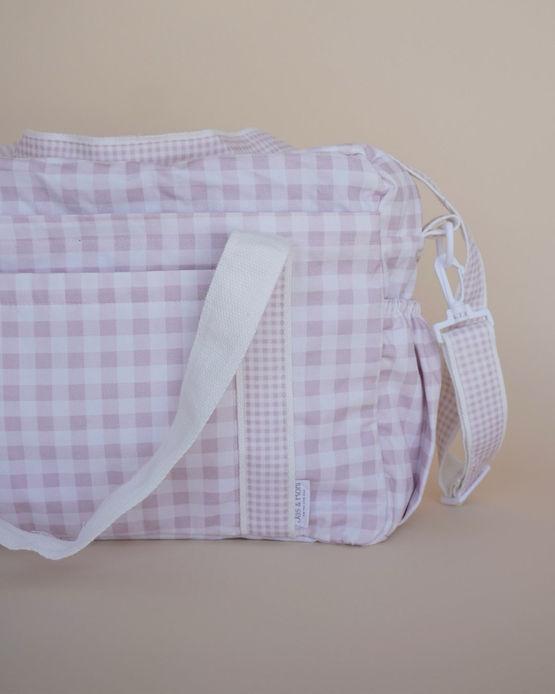 Pañalera pink squares