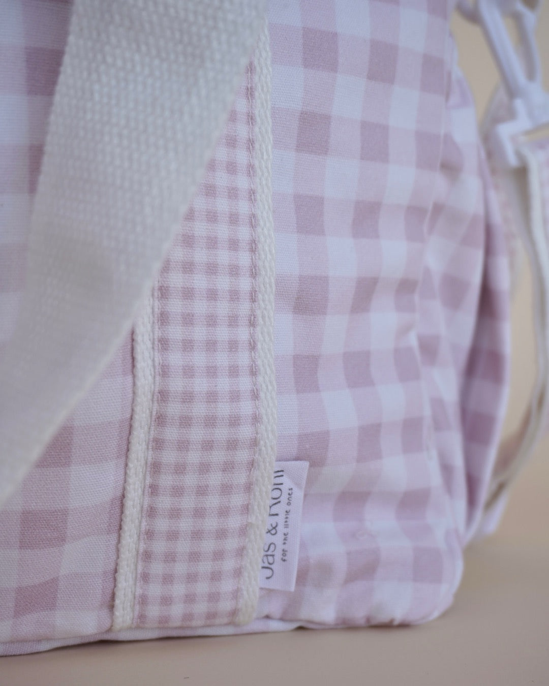 Pañalera pink squares