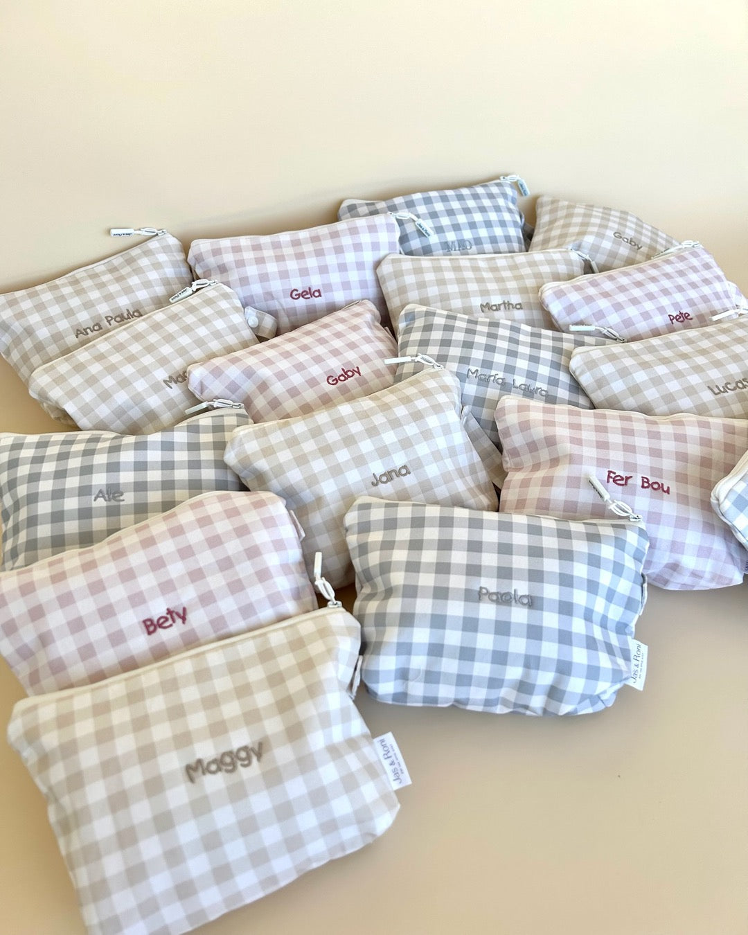 Neceser blue squares