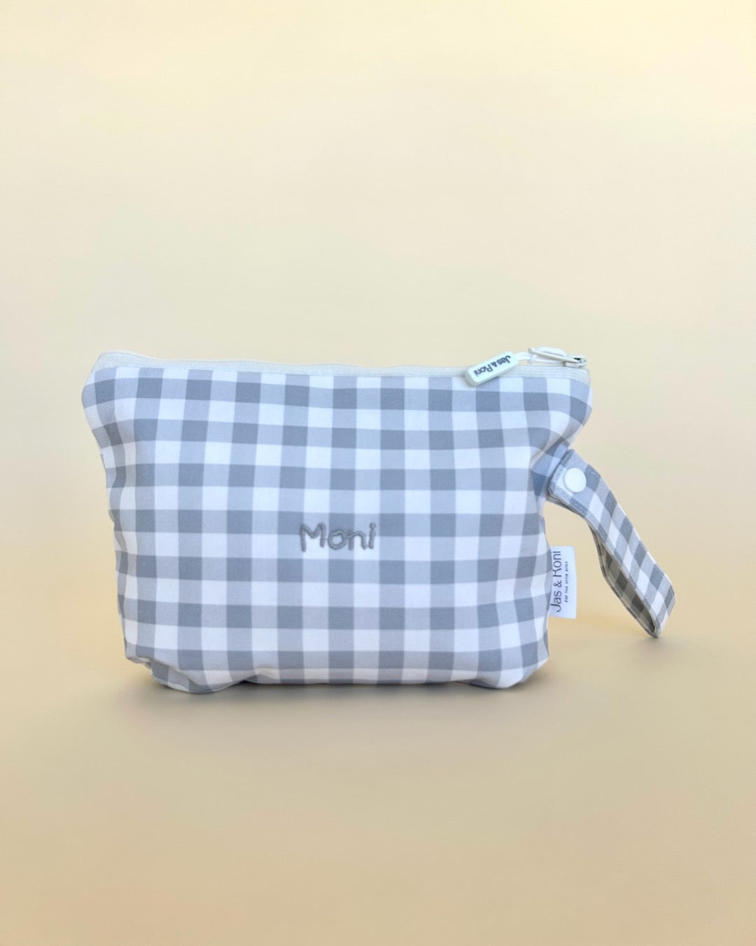 Bolsita colgable grey squares