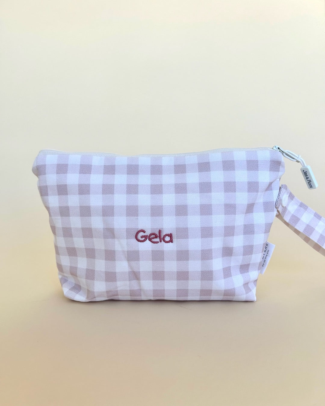 Bolsita Jas&Roni pink squares