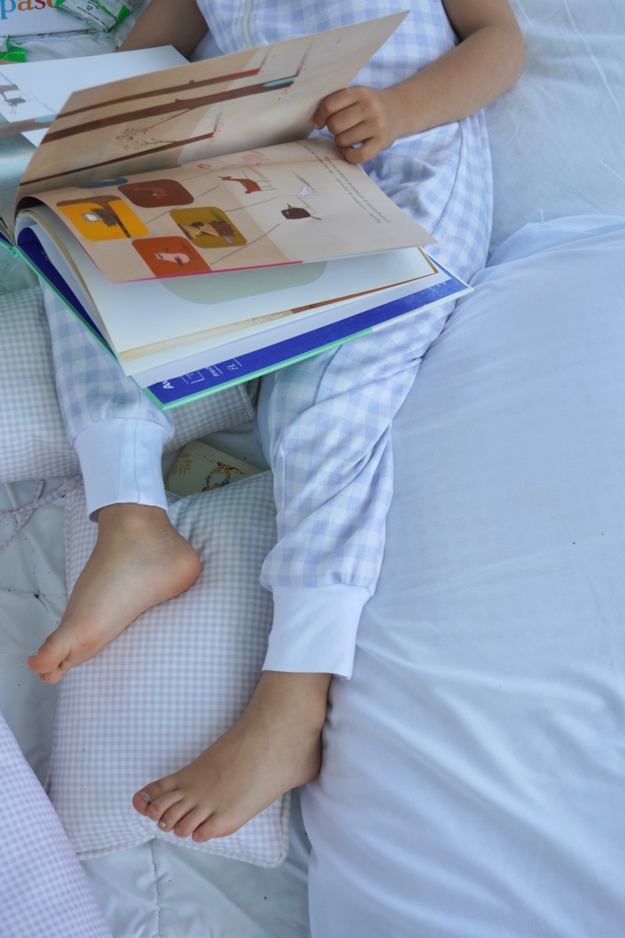 Sleeper de verano blue squares