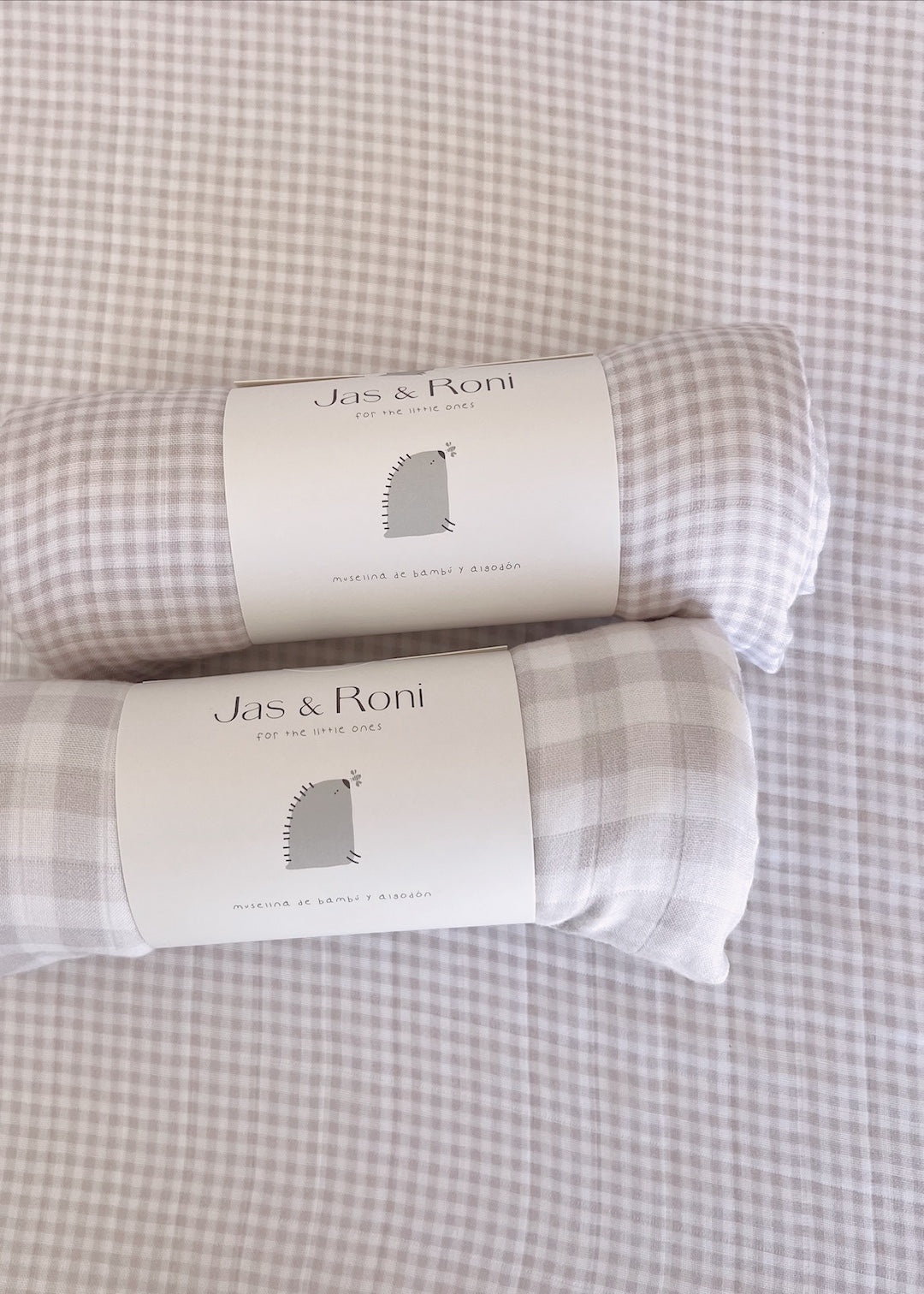 Set de 2 muselinas blush pink