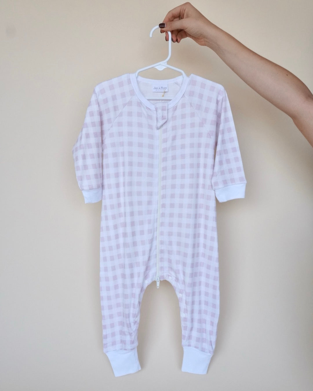 Sleeper manga larga pink squares