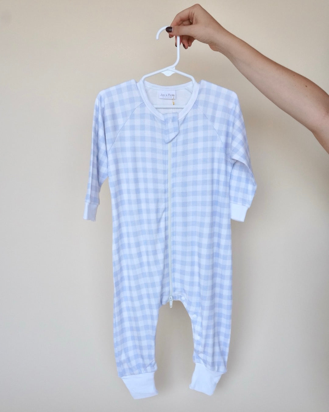 Sleeper manga larga blue squares