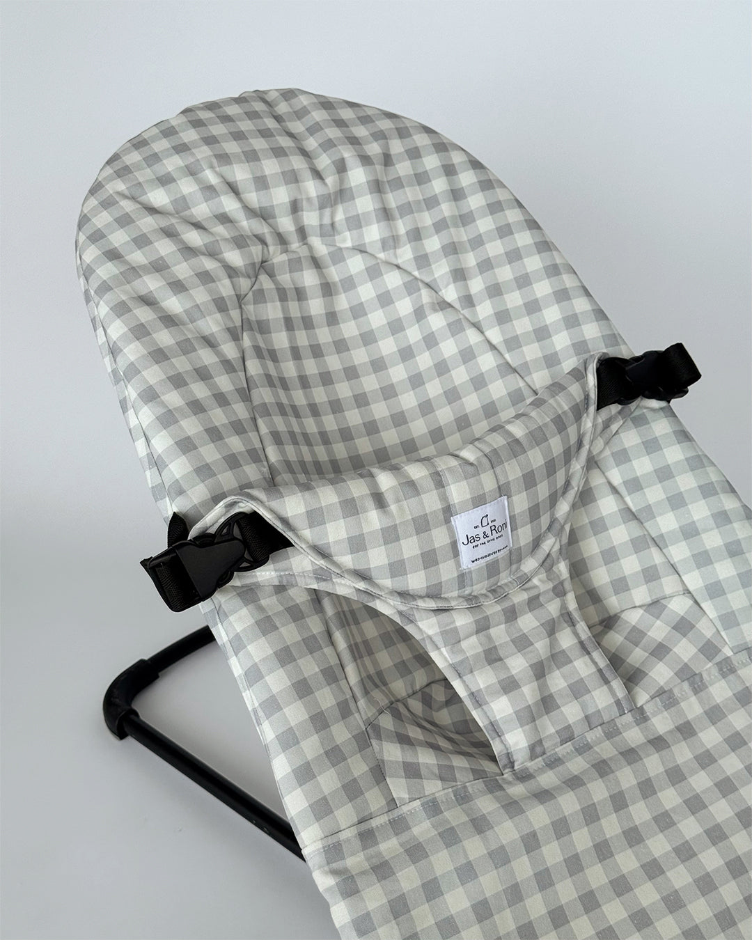 Funda de hamaca Baby Björn Big Grey Squares (Past Edition)