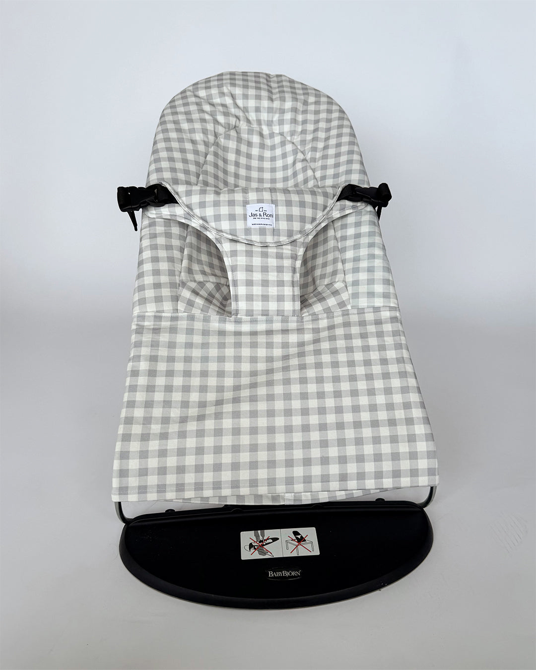 Funda de hamaca Baby Björn Big Grey Squares (Past Edition)