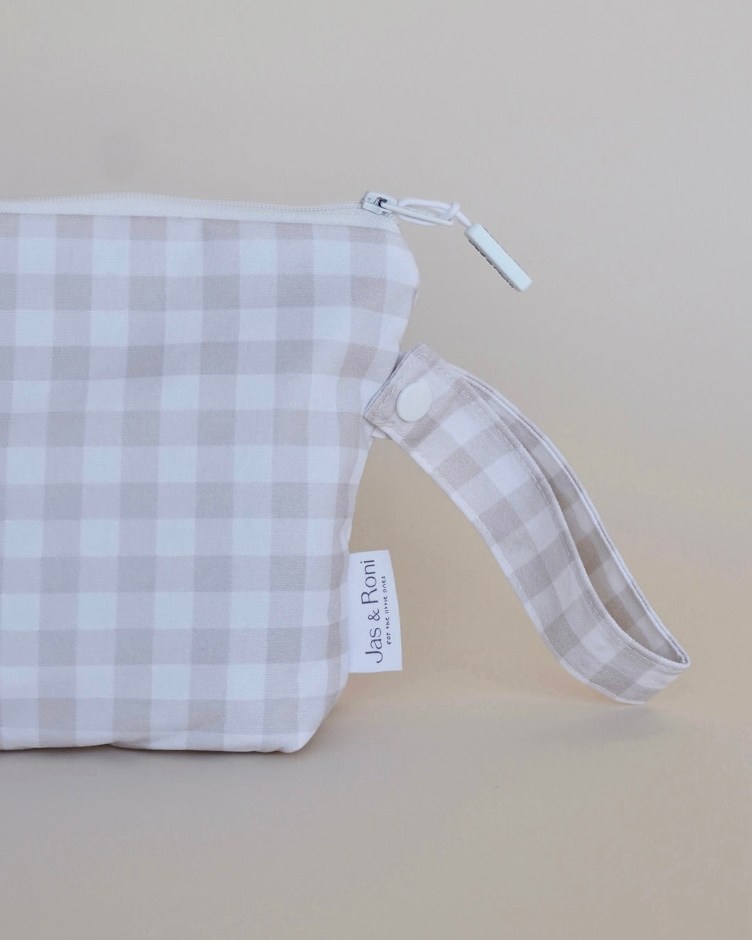 Bolsita colgable beige squares