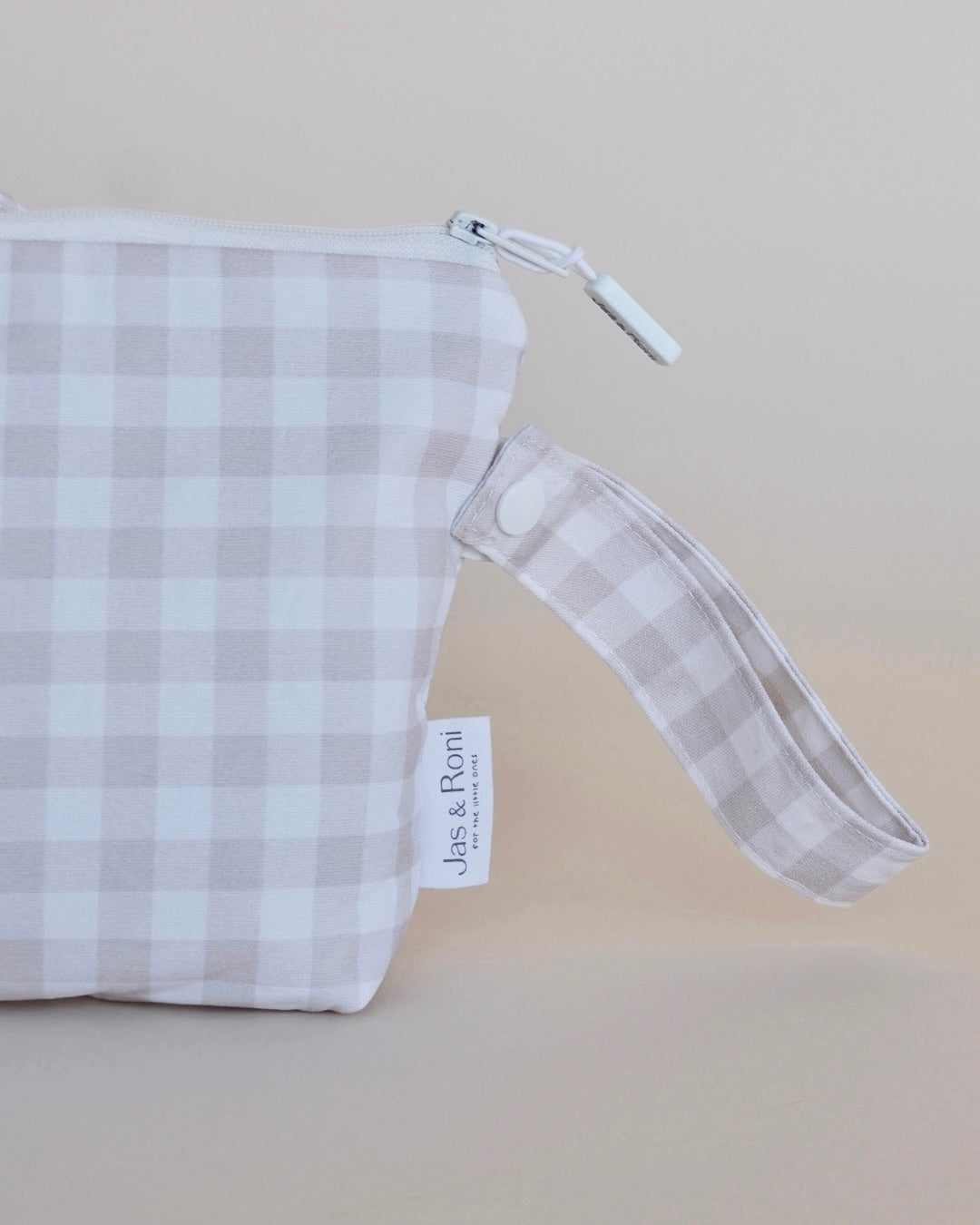 Bolsita colgable beige squares