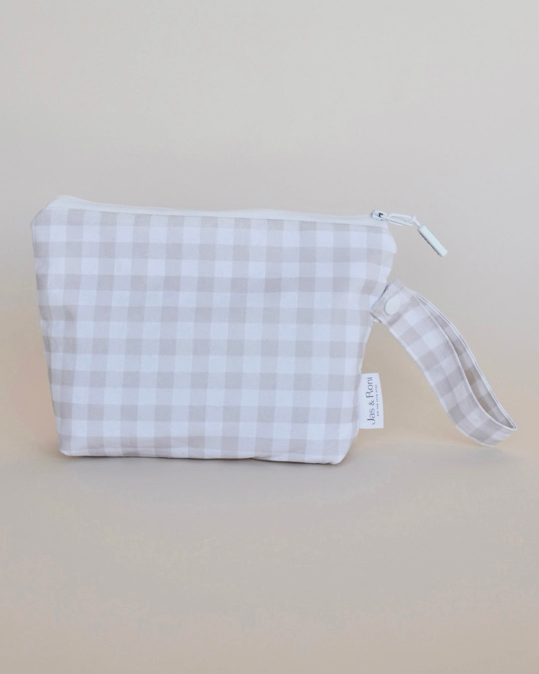 Bolsita colgable beige squares