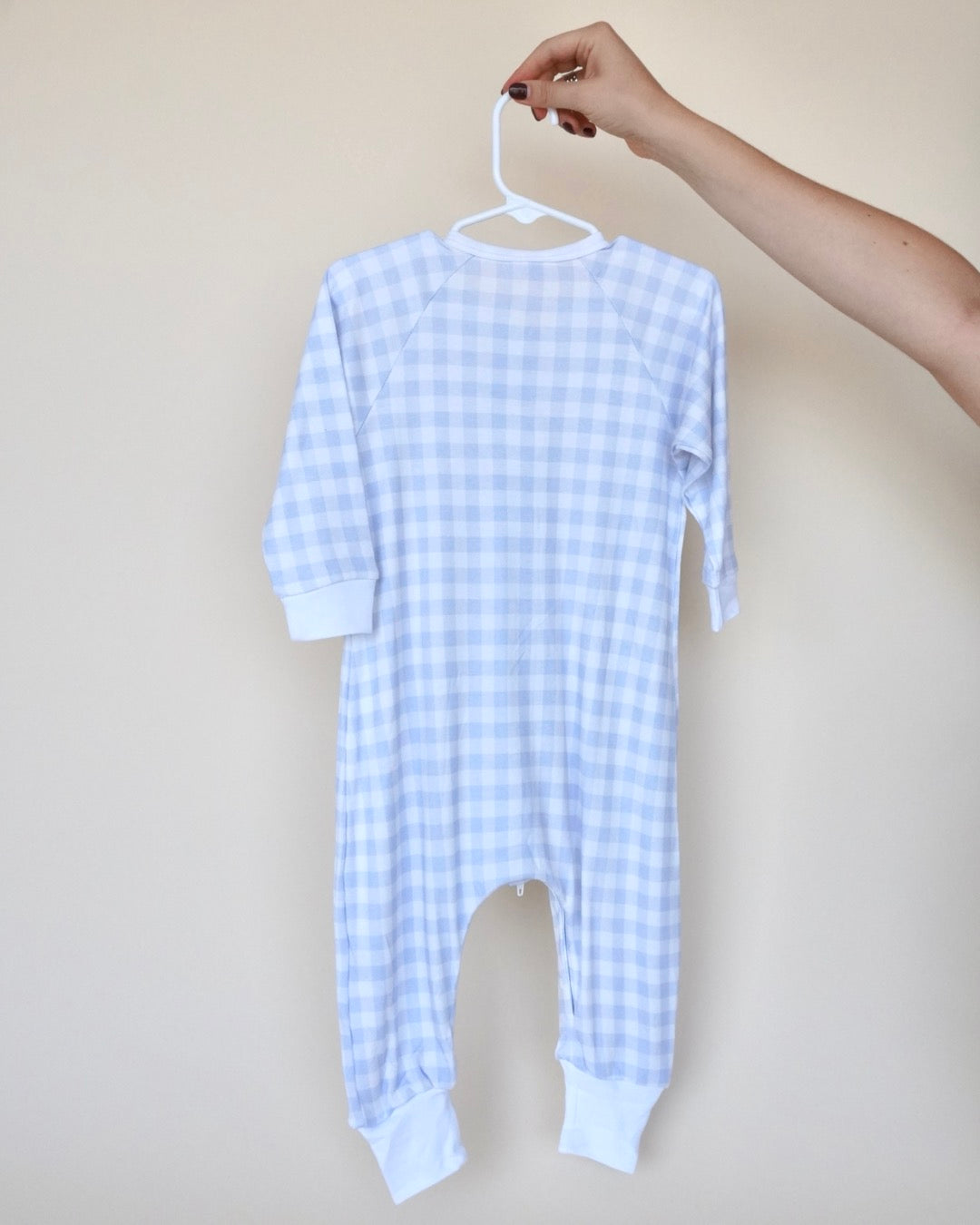 Sleeper manga larga blue squares