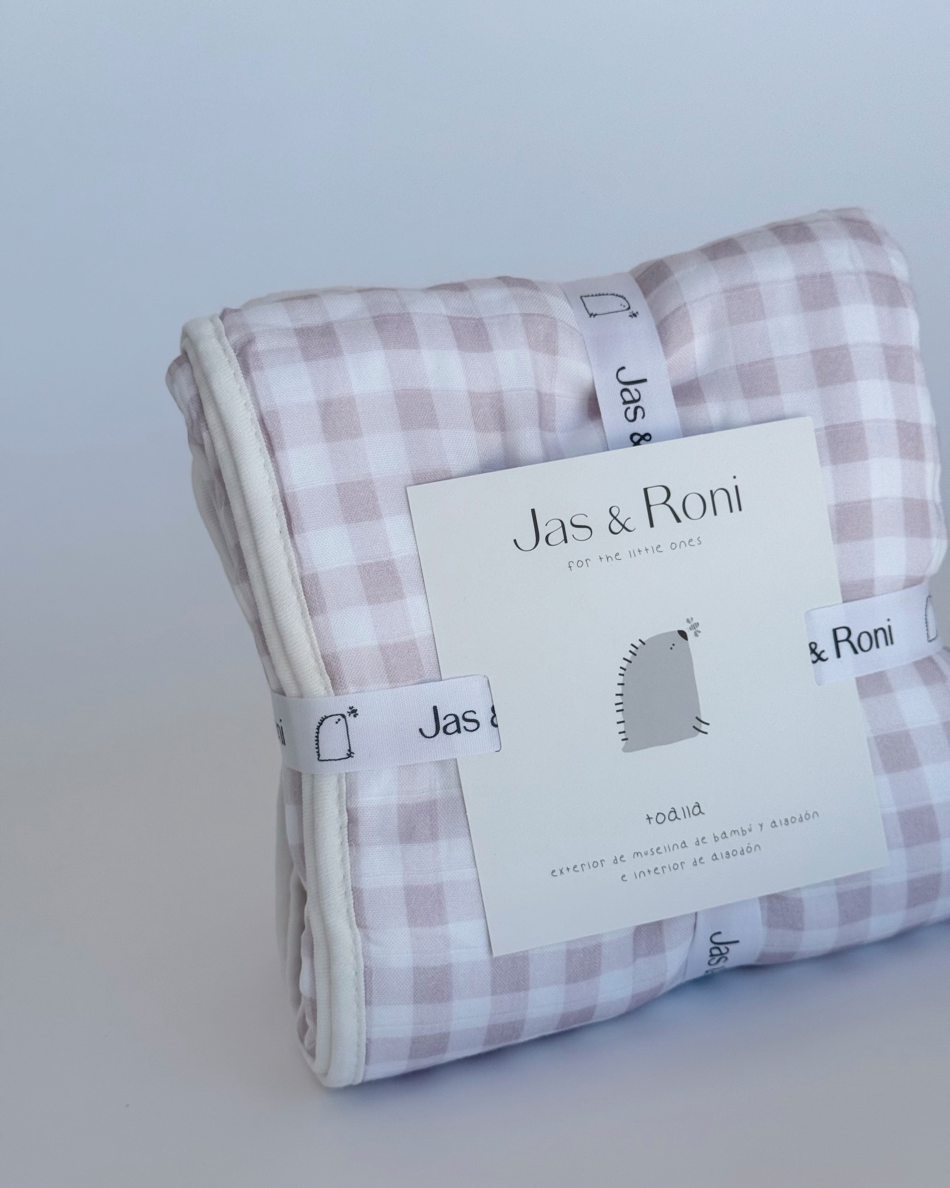 Toalla big pink squares