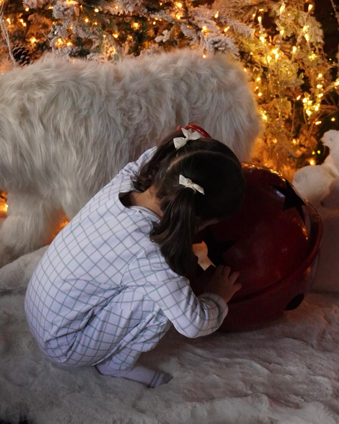 Saquito con píes small squares Christmas Edition 2025