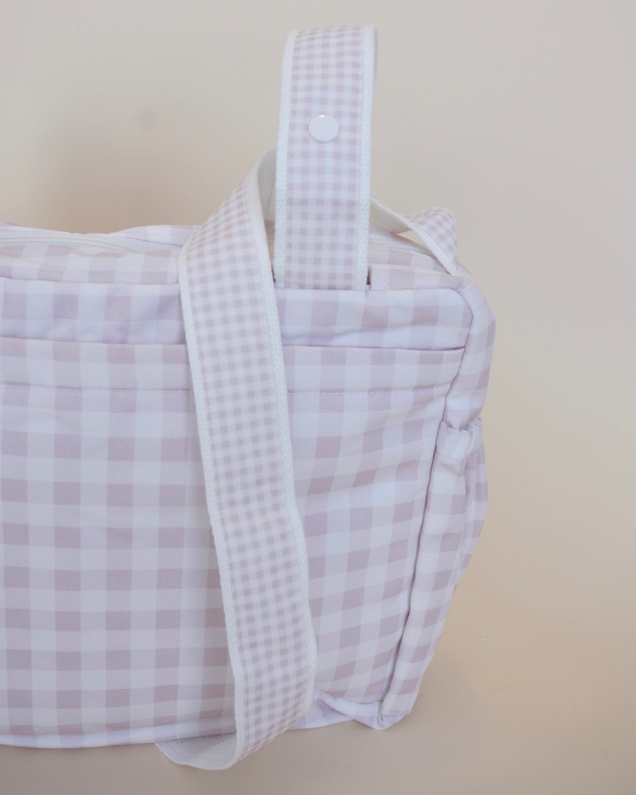 Pañalera para carriola big pink squares