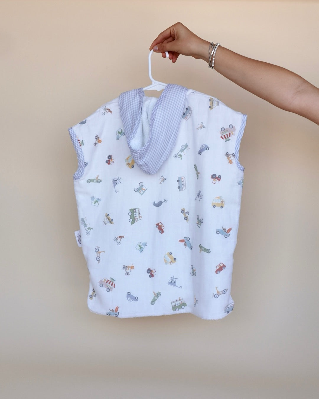 Poncho cars & blue squares small