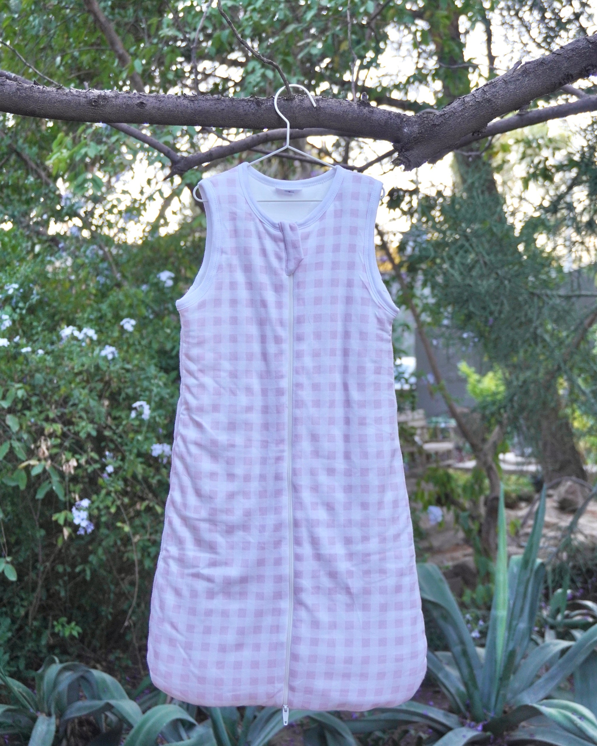 Saquito calientito pink squares