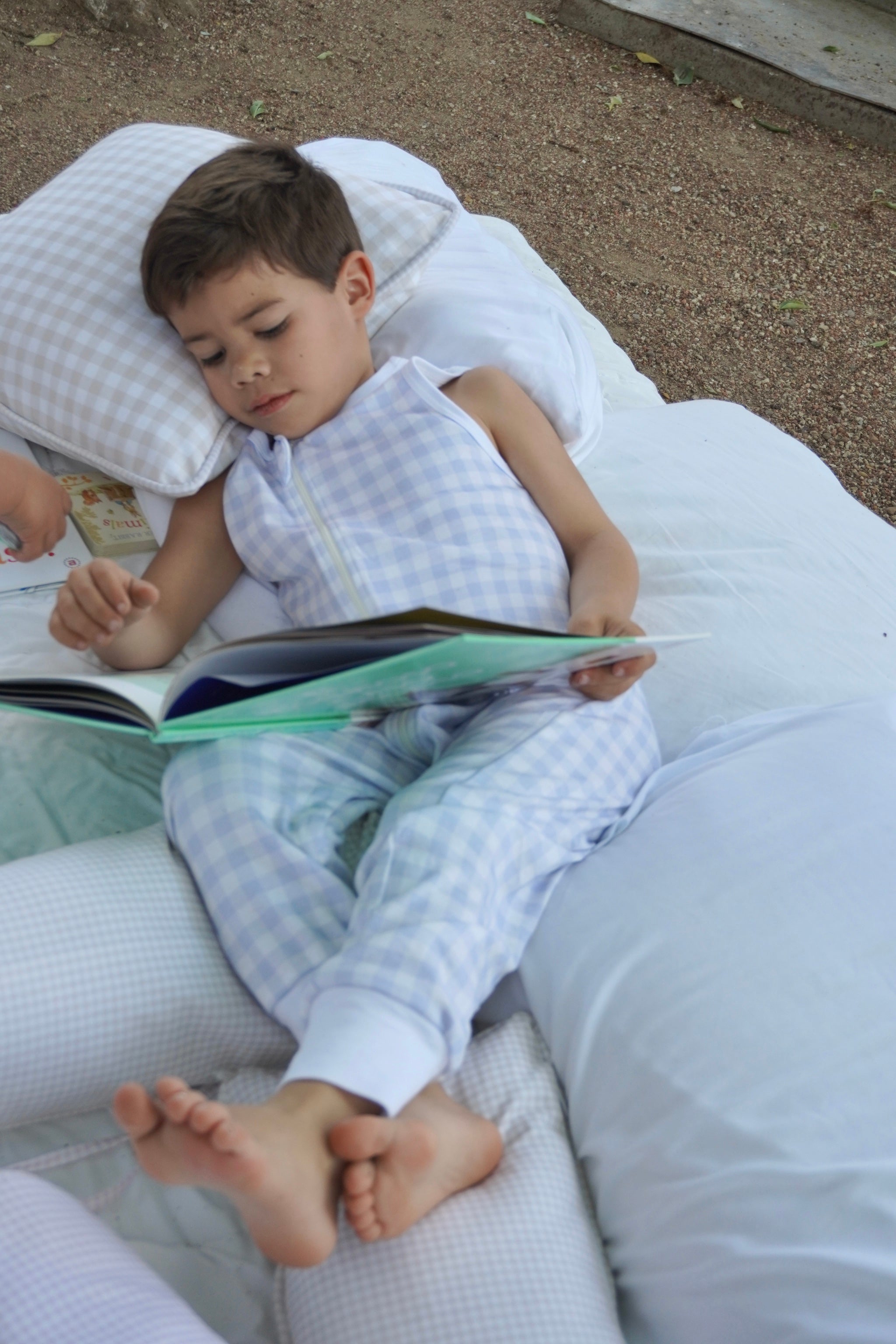 Sleeper de verano blue squares