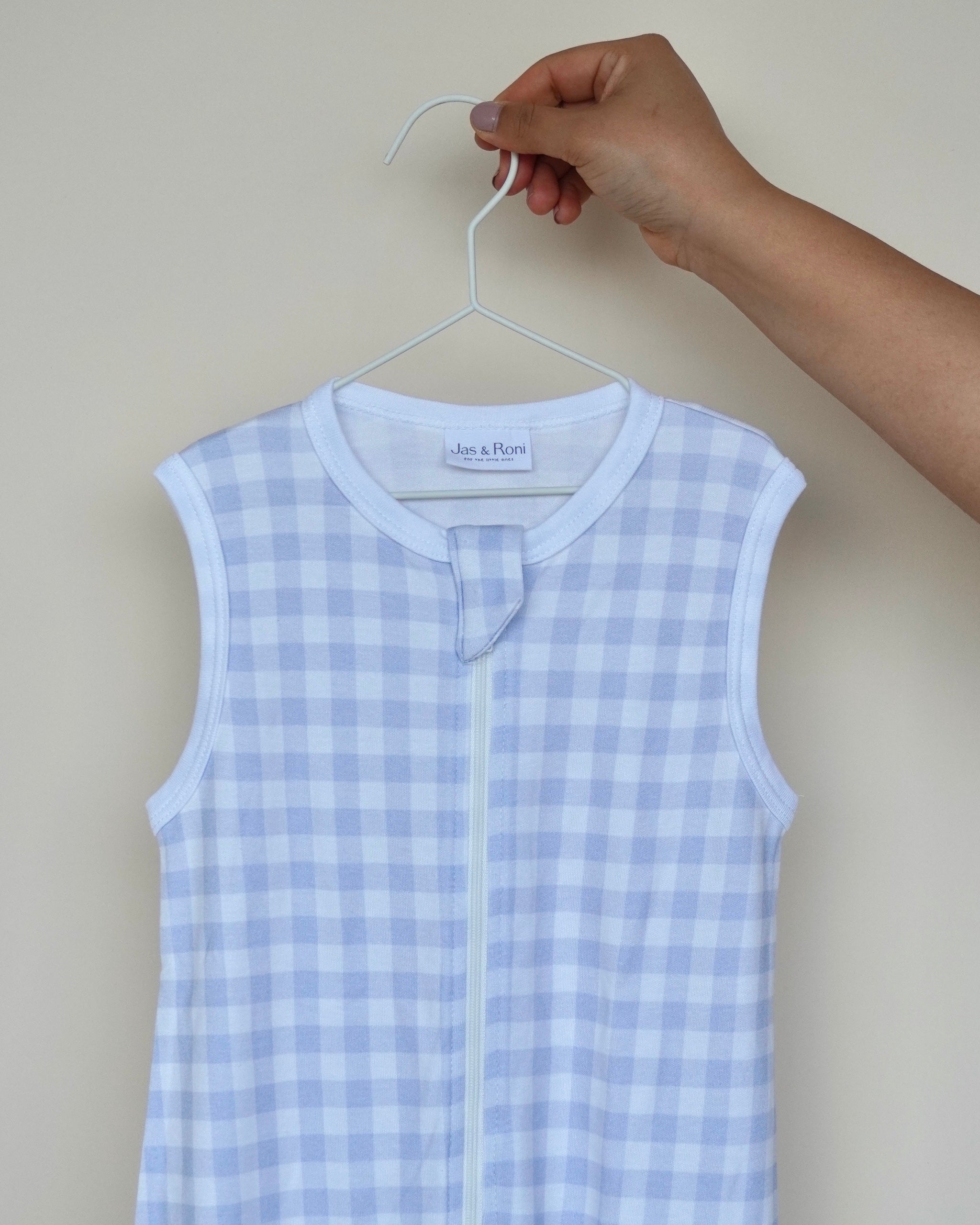 Saquito de verano blue squares