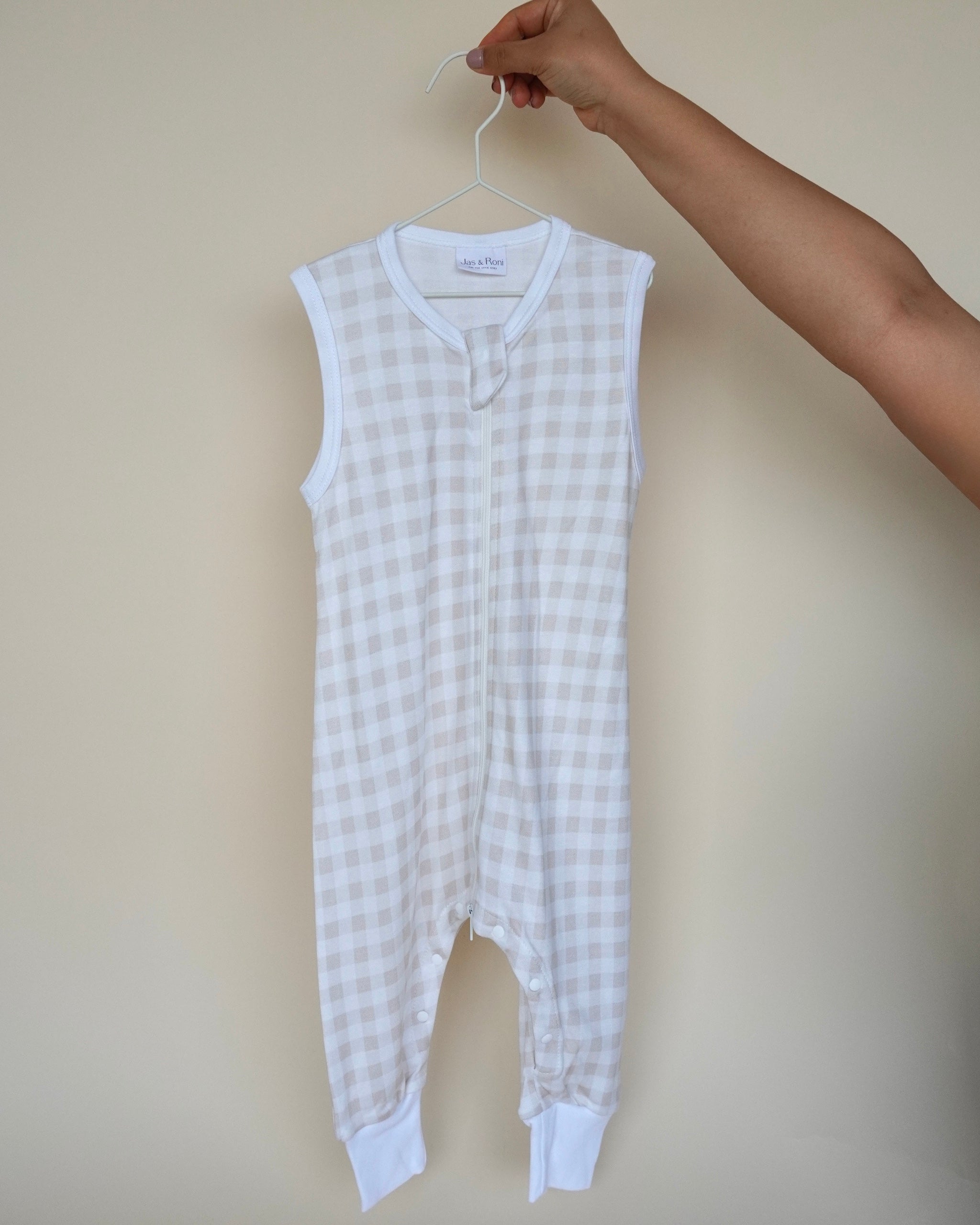 Sleeper de verano beige squares