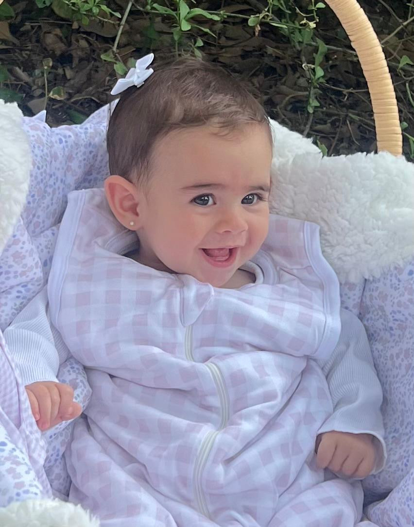 Saquito con pies y manga larga ligero para niños de 1 a 7 años